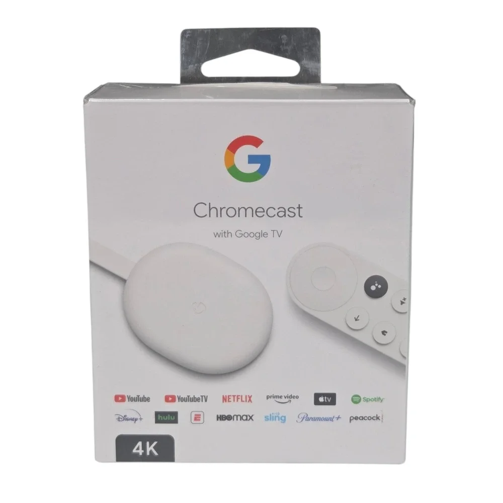 Chromecast with Google TV‎ 4K HDMI Plug & Play Content Streaming with Remote NEW